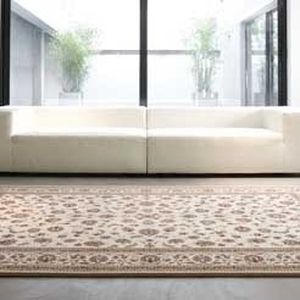traditional rug / patterned / silk / rectangular