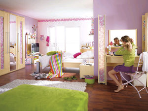 wooden children's bedroom furniture set / girl's