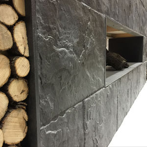 concrete wallcovering / residential / embossed / stone look