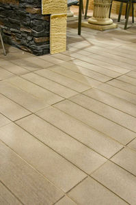 outdoor tile / for floors / concrete / matte