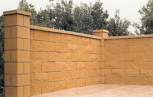 hollow concrete block / for partition walls / high-performance / exposed