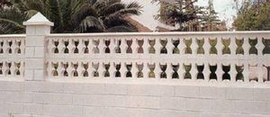 concrete balustrade / panel / for balconies / for patios