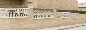 engineered stone balustrade / outdoor / for balconies / for patios