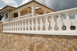 engineered stone balustrade / outdoor / for balconies / for patios