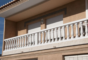 engineered stone balustrade / outdoor / for balconies / for patios