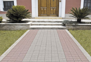concrete paver / pedestrian / made from recycled materials