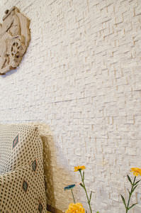 concrete wall cladding panel / exterior / interior / stone look