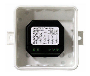 programmable thermostat / recessed wall / for heating / radio
