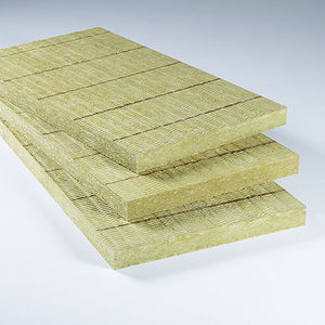 thermal-acoustic insulation / stone wool / for facades / for exterior insulation finishing systems