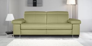 contemporary sofa / polyurethane / 2-person / green