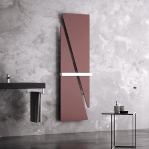 hot water towel radiator / electric / metal / contemporary