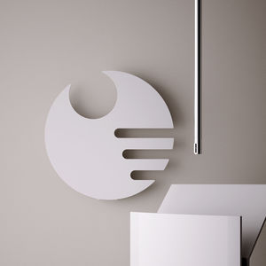 hot water radiator / electric / aluminum / original design