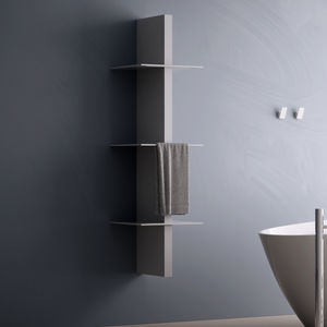 hot water towel radiator / electric / metal / contemporary