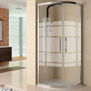 sliding shower screen / corner / curved