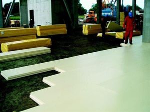 acoustic insulation / extruded polystyrene / for floors / for underfloor heating