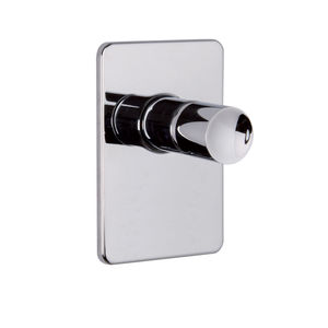 shower mixer tap / built-in / chromed metal / bathroom