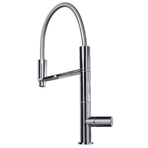 chromed metal mixer tap / kitchen / 1-hole / swivel spout