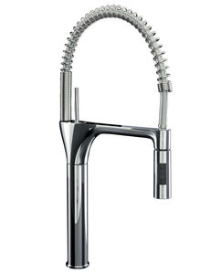 chromed metal mixer tap / ABS / kitchen / 1-hole