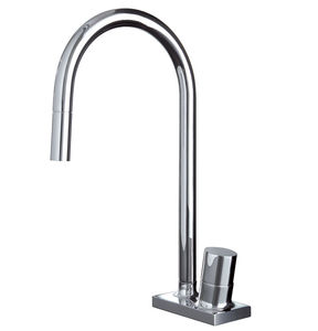chromed metal mixer tap / brass / kitchen / 1-hole