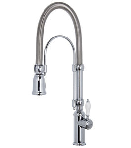 chromed metal mixer tap / ABS / kitchen / 1-hole