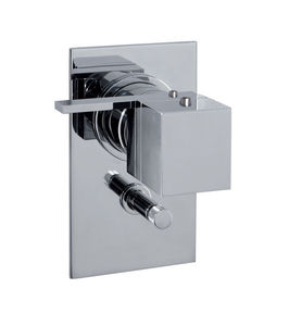 shower mixer tap / for bathtubs / built-in / chromed metal