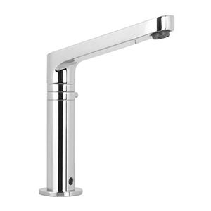 washbasin mixer tap / chromed metal / electronic / bathroom