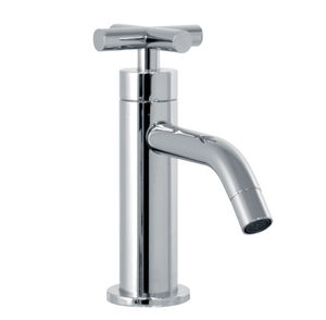 washbasin mixer tap / chromed metal / bathroom / 1-hole