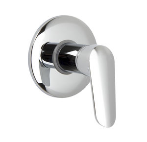 shower mixer tap / for bathtubs / built-in / chromed metal