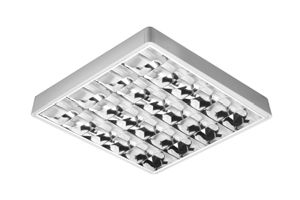 contemporary ceiling light / square / plastic / fluorescent