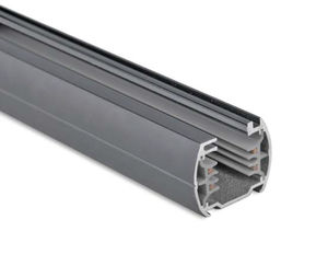 LED track light / round / steel / commercial