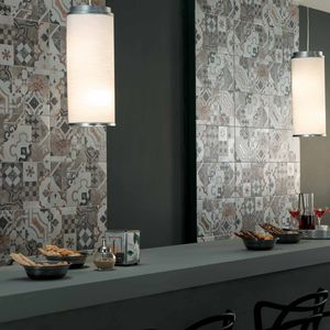 indoor tile / wall / porcelain stoneware / rectangular