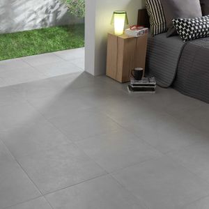 outdoor tile / floor / porcelain stoneware / plain