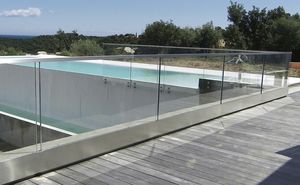 Glass Railing GLASSY CURVED Trescalini Stainless Steel Glass