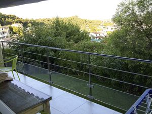stainless steel railing / glass / steel / with bars