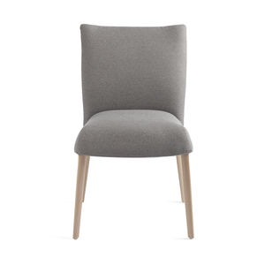contemporary chair / upholstered / fabric / beech