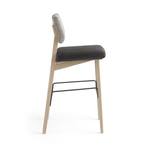 contemporary bar chair / upholstered / fabric / beech