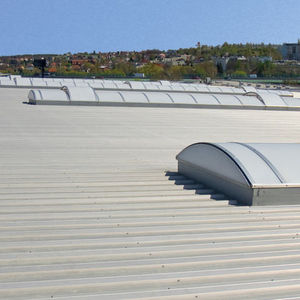 metal roof system / polycarbonate / modular / metal profile