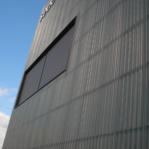 ribbed metal sheet / aluminum / steel / for facade cladding