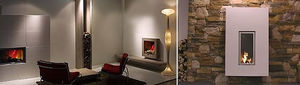 wooden wall cladding panel / interior