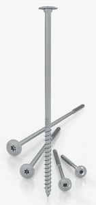 steel fastening system / roof / for wood