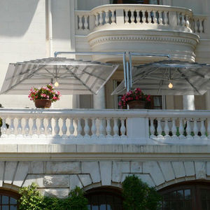 double patio umbrella / stainless steel