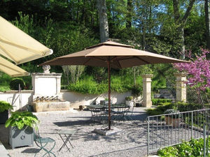 wooden patio umbrella