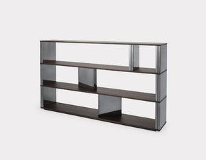 modular shelf / contemporary / walnut / ebony