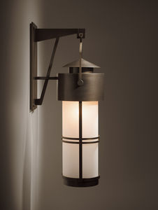 contemporary wall light / outdoor / glass / lantern