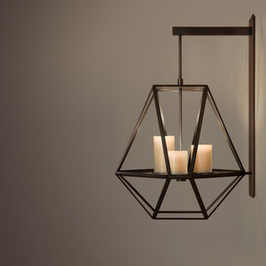 contemporary wall light / metal / candelabra