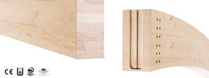 glue-laminated wood beam / rectangular