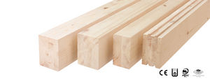 glue-laminated wood beam / rectangular