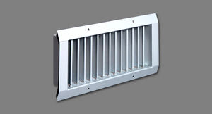 steel ventilation grill / rectangular