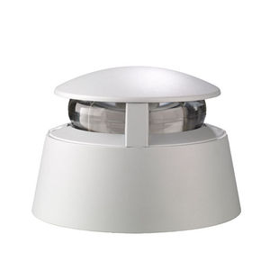 garden bollard light / contemporary / aluminum / glass