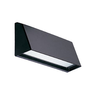 contemporary wall light / outdoor / cast aluminum / glass